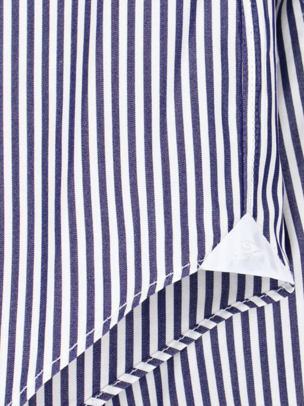 Finamore 1925 Napoli striped cotton shirt Blauw