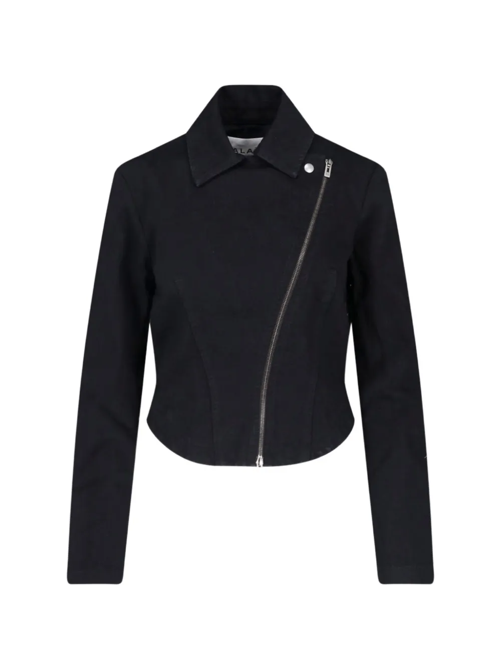Alaïa アシンメトリージップ デニムジャケット | ブラック | Image 1