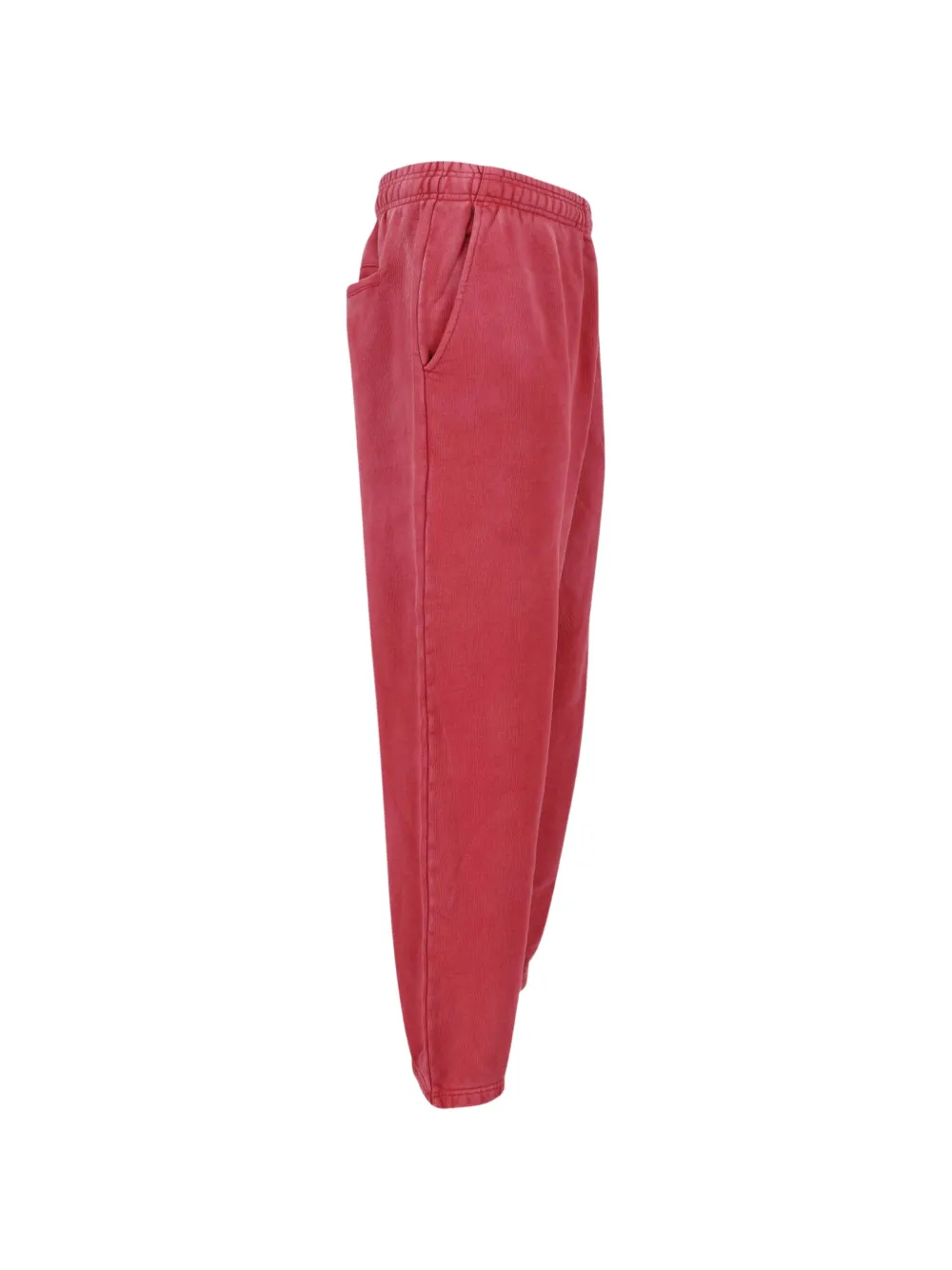 ENTIRE STUDIOS washed-effect drawstring track pants Rood