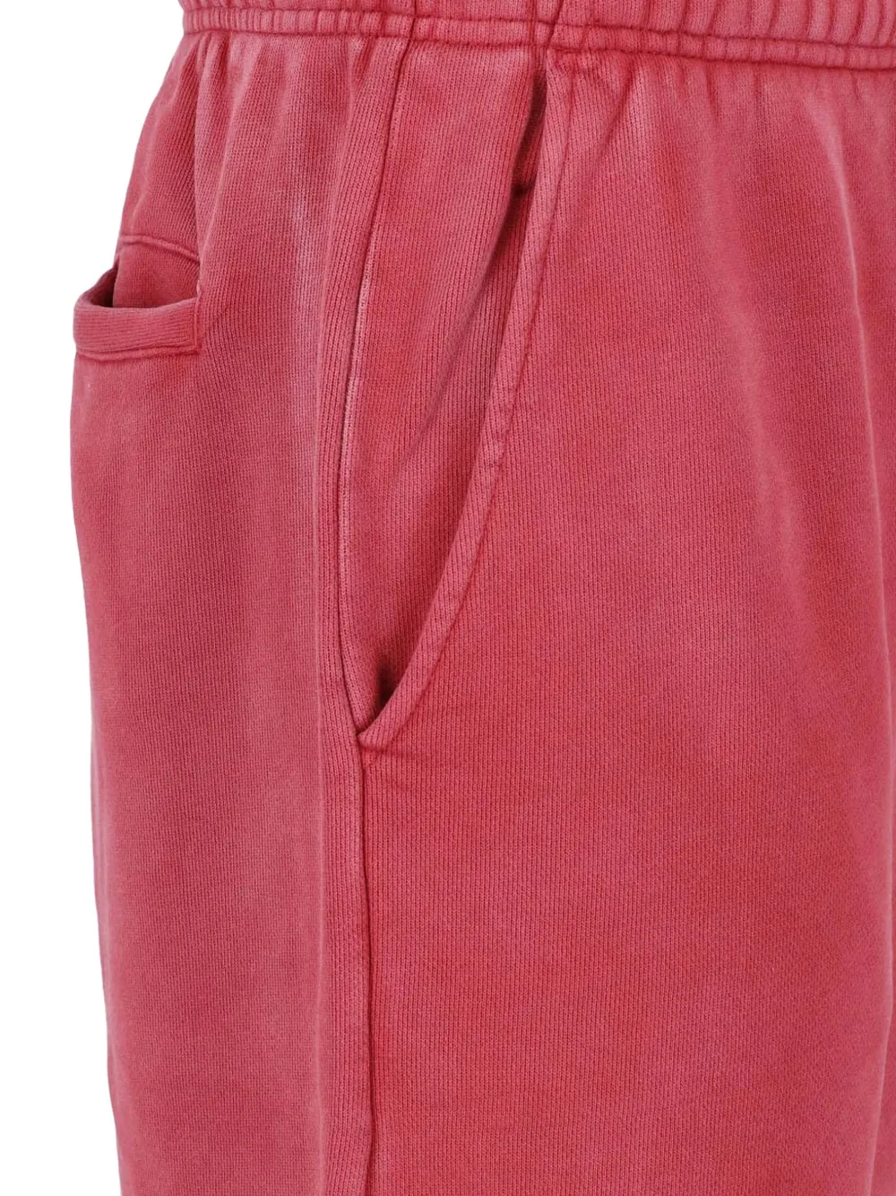 ENTIRE STUDIOS washed-effect drawstring track pants Rood