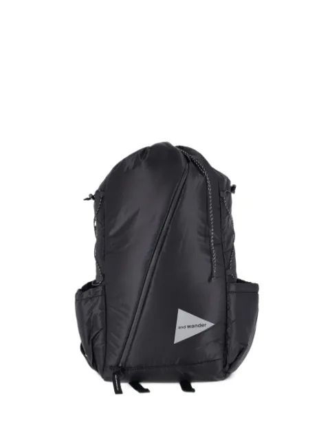 and Wander logo-print padded backpack