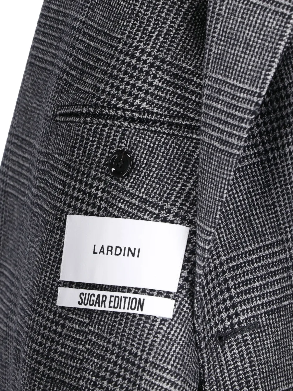 Lardini x Sugar jack met Prince of Wales-ruit en dubbele rij knopen Grijs