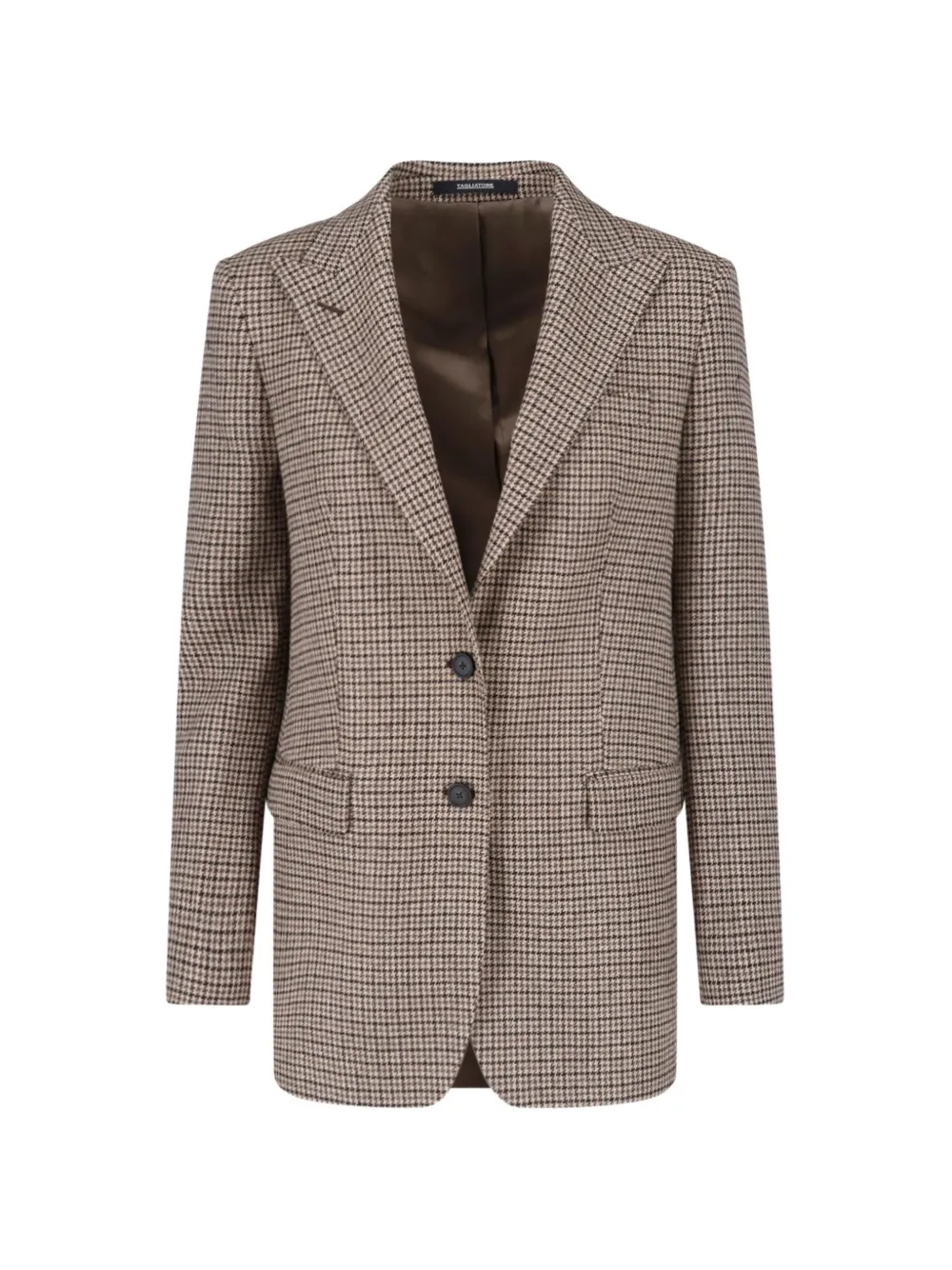 Tagliatore houndstooth-pattern single-breasted jacket Bruin