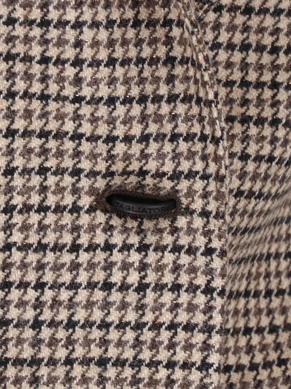 Tagliatore houndstooth-pattern single-breasted jacket Bruin