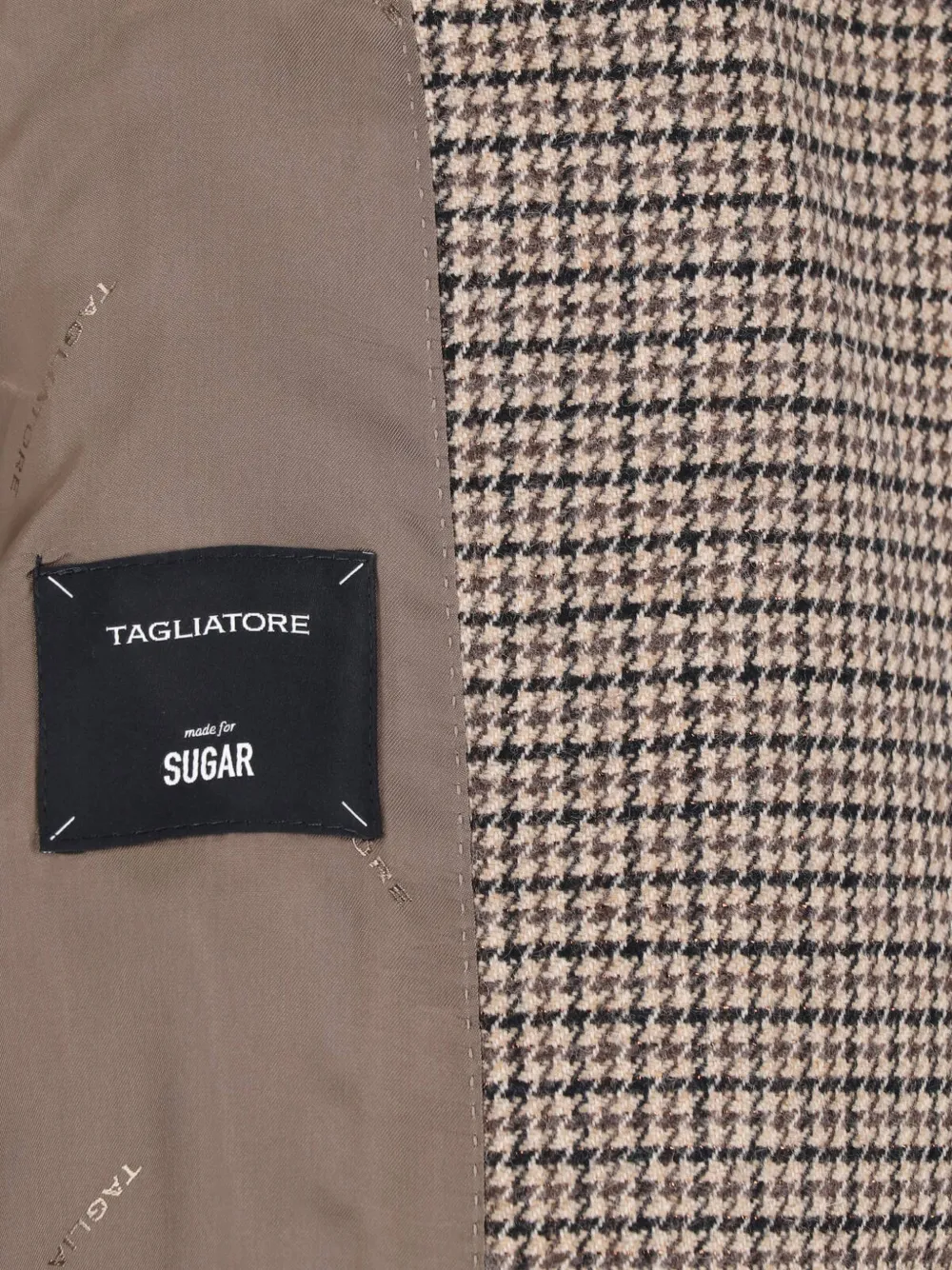 Tagliatore houndstooth-pattern single-breasted jacket Bruin