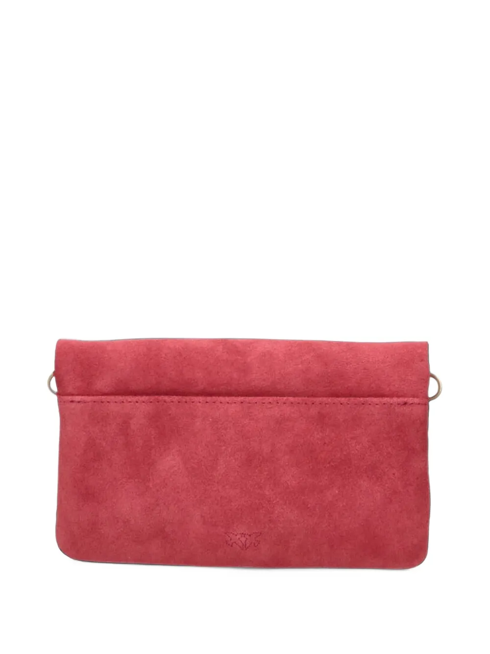 PINKO Love Birds suede shoulder bag Rood