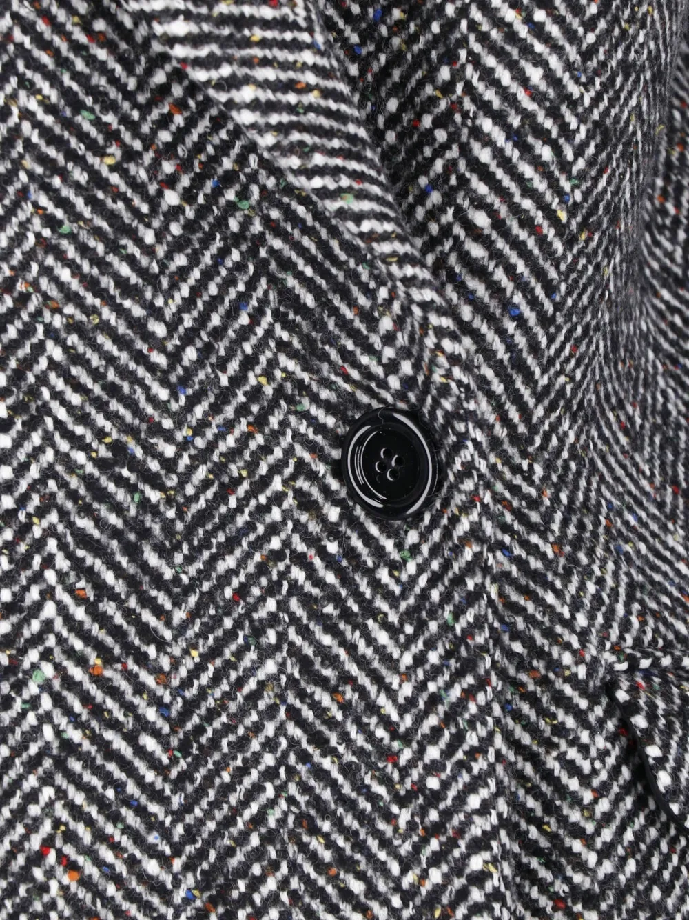 Tagliatore herringbone-pattern double-breasted coat Zwart