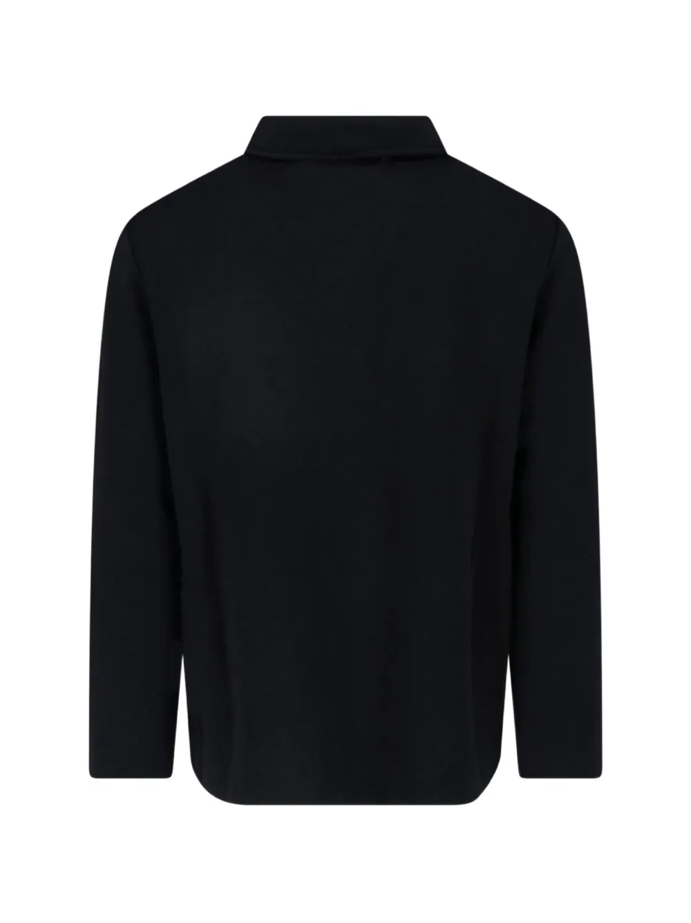 Lardini button-up wool shirt Zwart