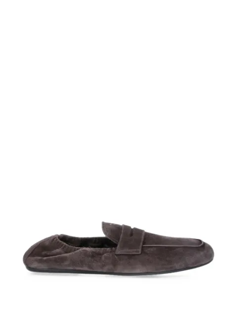 Prada logo-print loafers