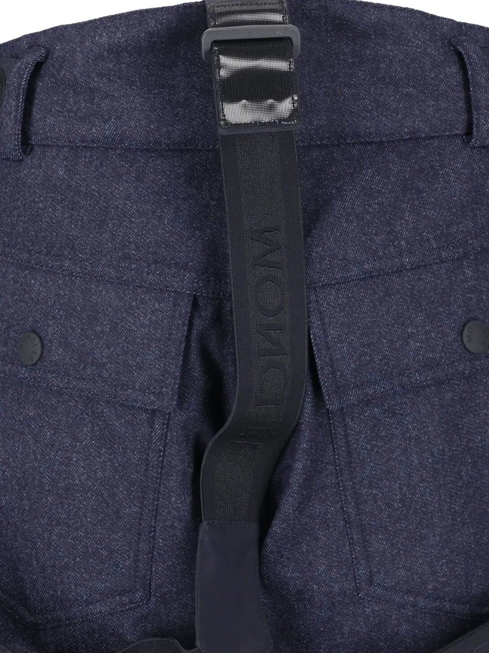 Moncler Grenoble detachable braces ski bib Blauw