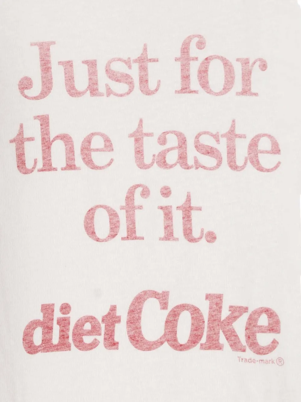 RE DONE Diet Coke T-shirt met tekst Wit