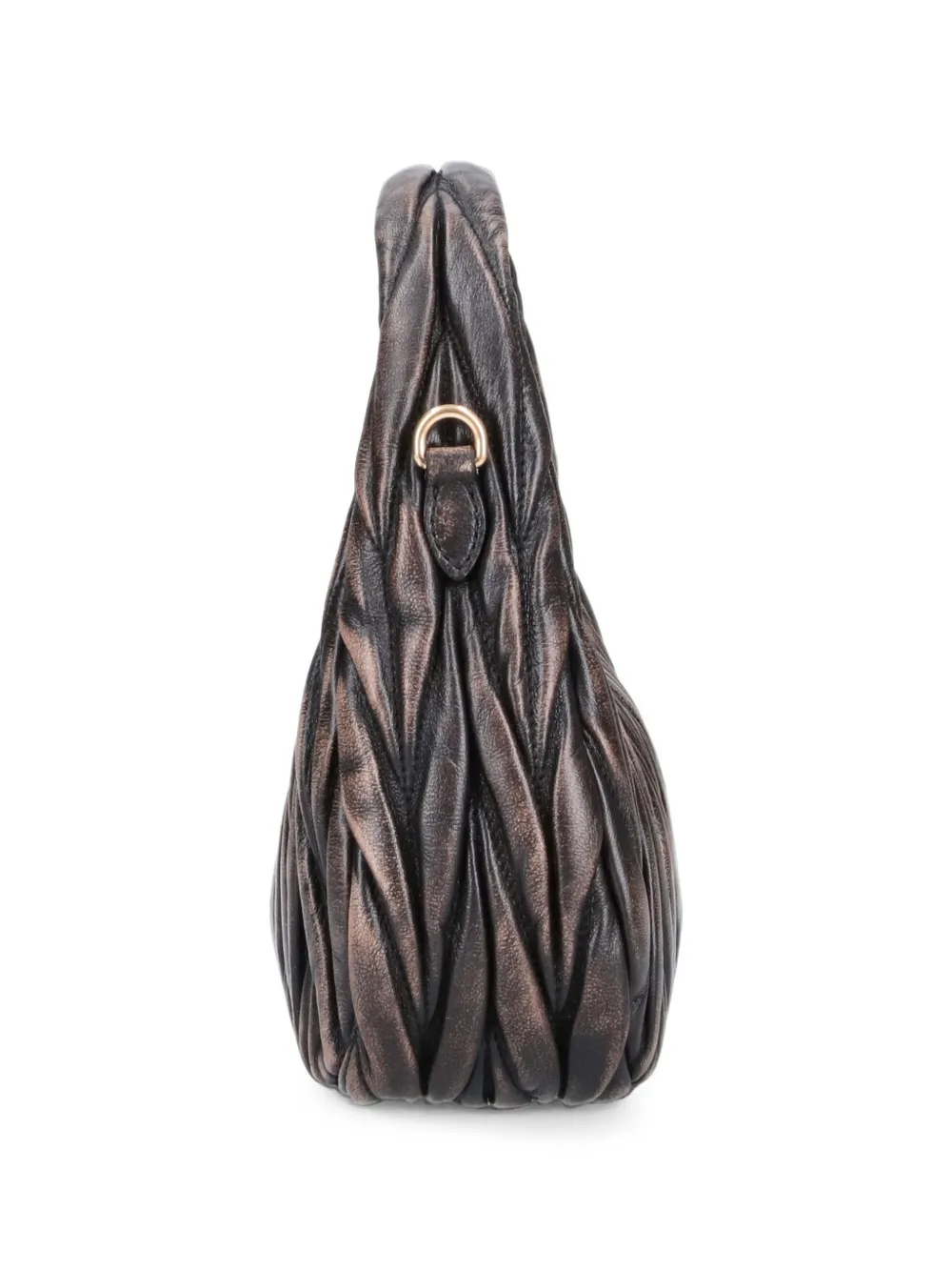 Miu Wander matelassé nappaleren shopper Bruin