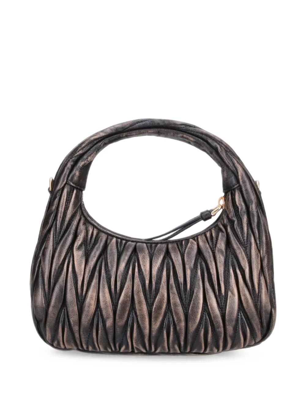 Miu Wander matelassé nappaleren shopper Bruin