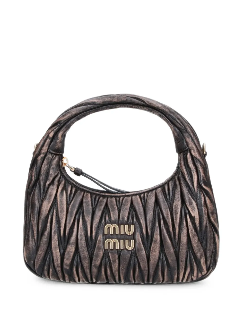 Miu Miu sac à main Wander en cuir nappa matelassé - Marron