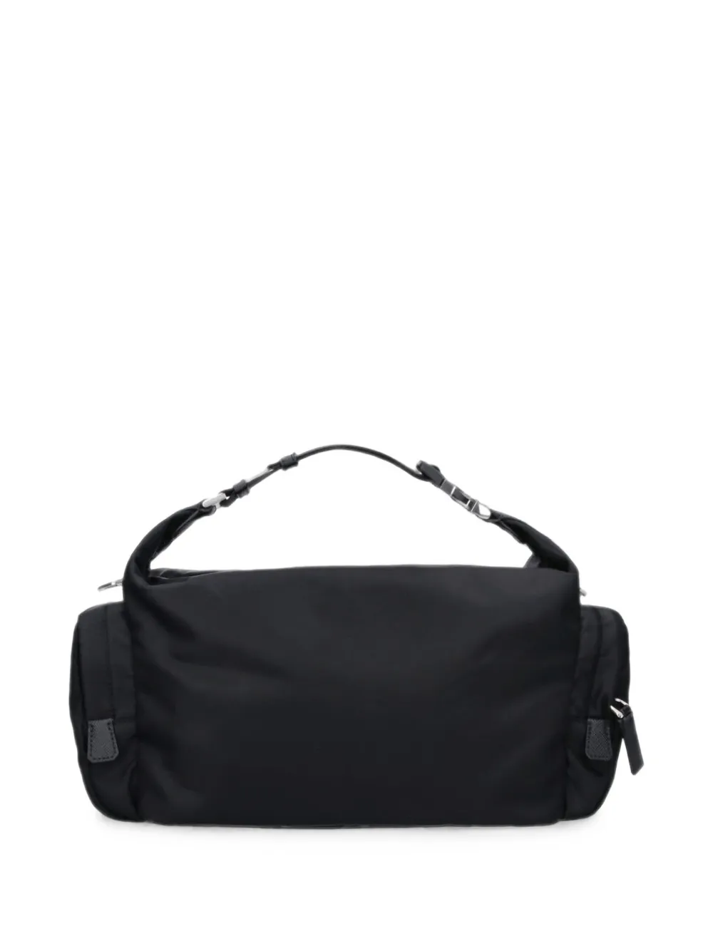 Prada Re-Nylon en Saffiano-leren schoudertas Zwart