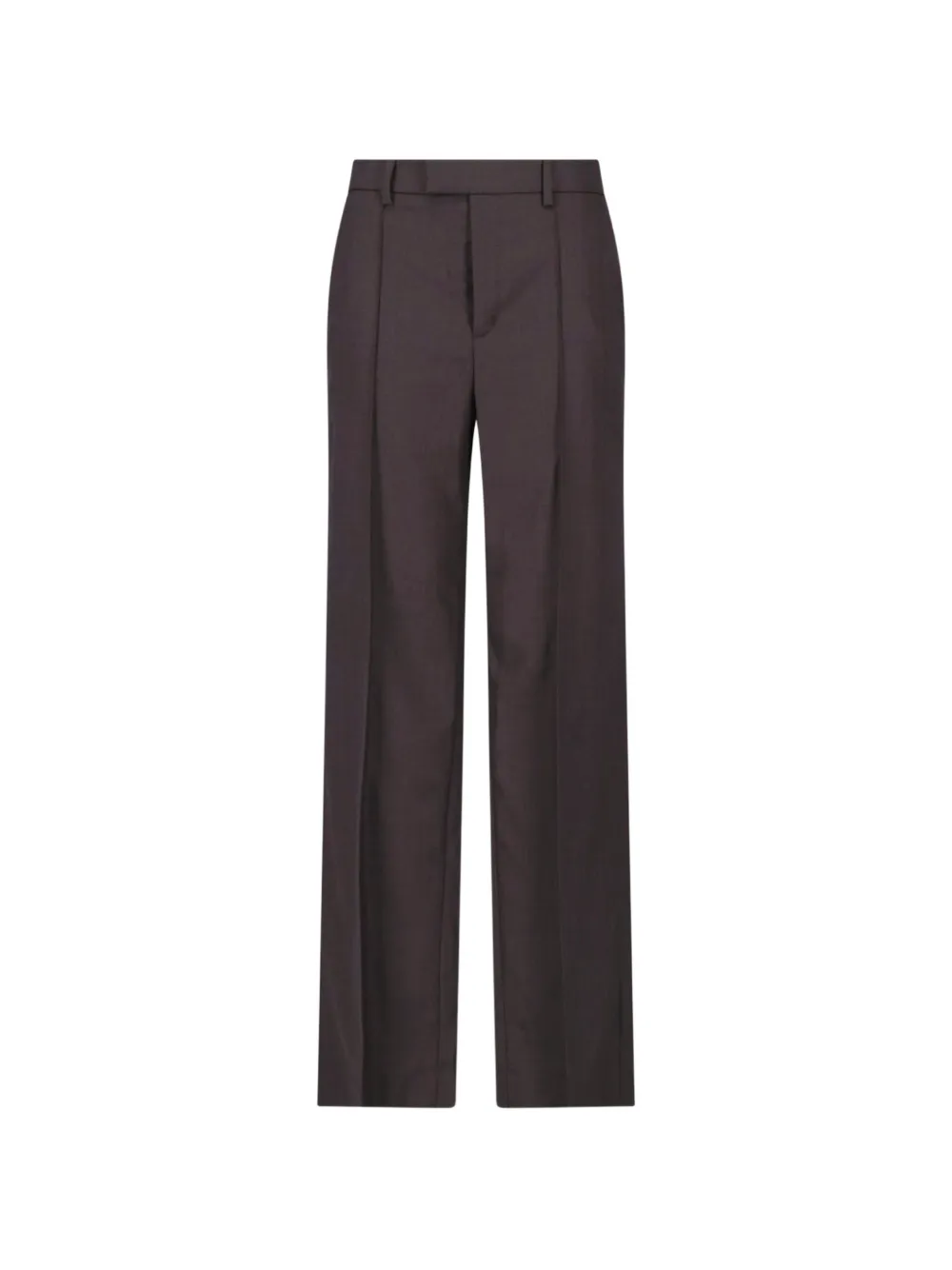 Nili Lotan herringbone virgin wool trousers - Marrone