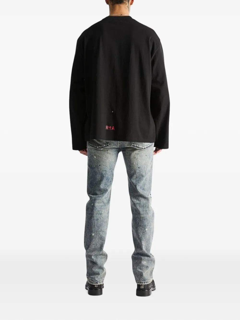 RTA Marceau T-shirt met lange mouwen Zwart
