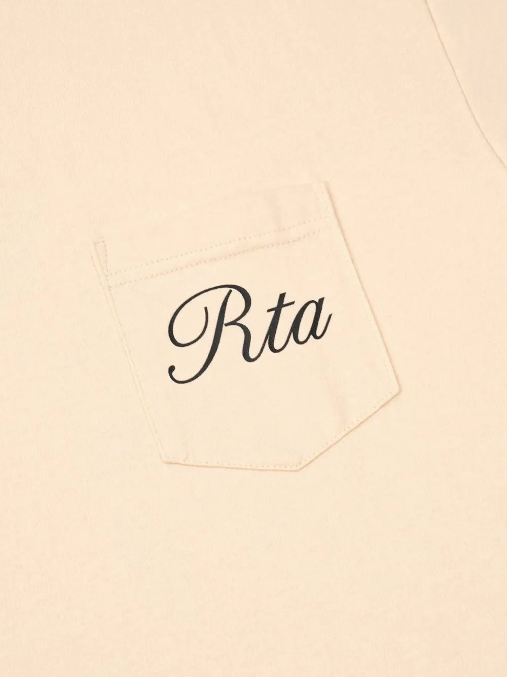 RTA Bastien T-shirt met wijzerplaat-print Beige