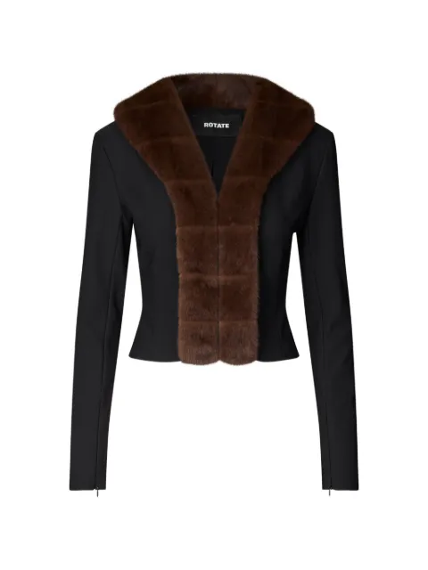 ROTATE BIRGER CHRISTENSEN faux-fur collar jacket