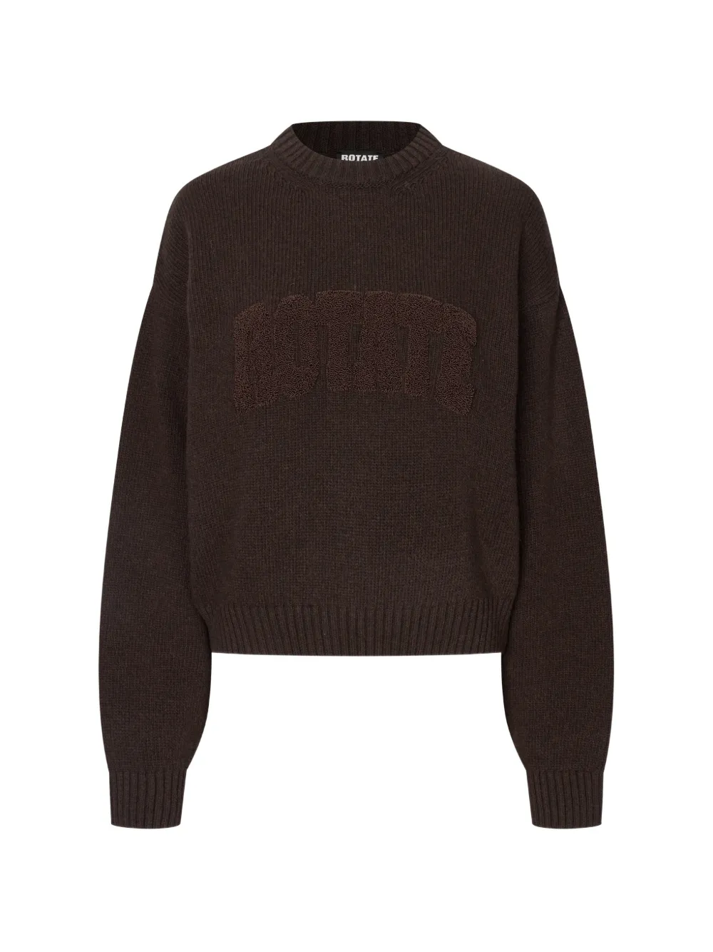 ROTATE BIRGER CHRISTENSEN pull col rond torsades Ami de Coeur - Marron ROTATE BIRGER CHRISTENSEN pull col rond torsades Ami de Coeur - Marron