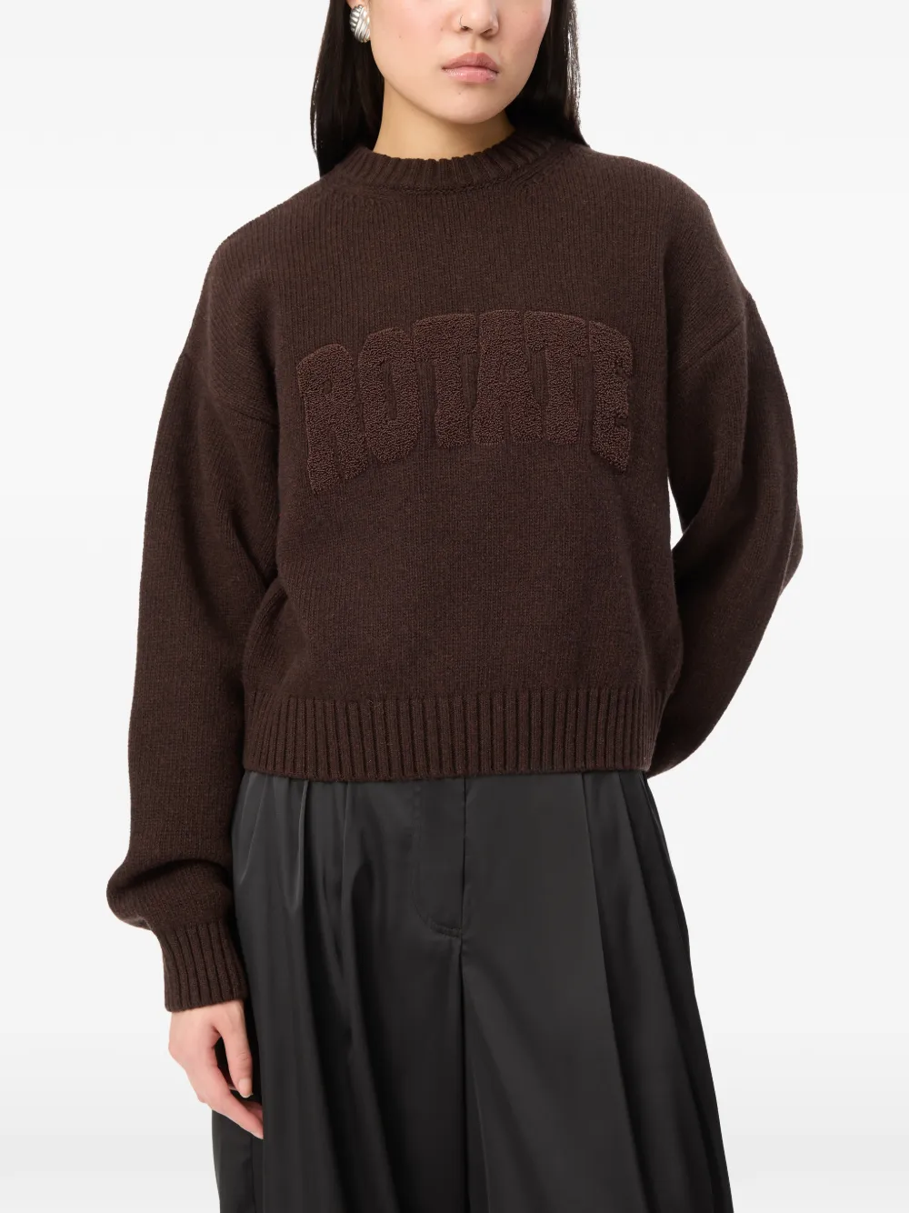 ROTATE BIRGER CHRISTENSEN Trui met ronde hals Bruin