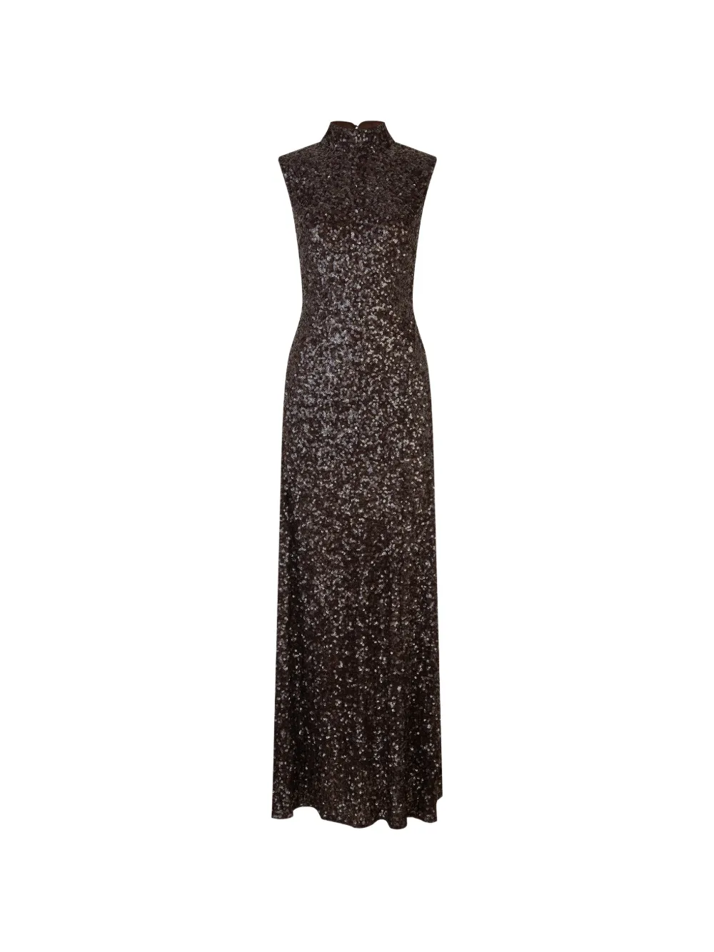 ROTATE BIRGER CHRISTENSEN sequins flared maxi dress Bruin