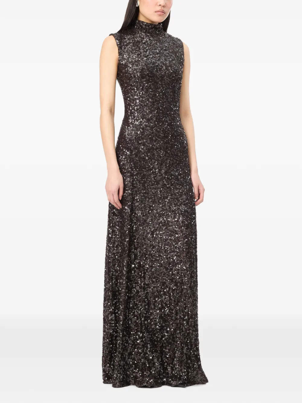 ROTATE BIRGER CHRISTENSEN sequins flared maxi dress