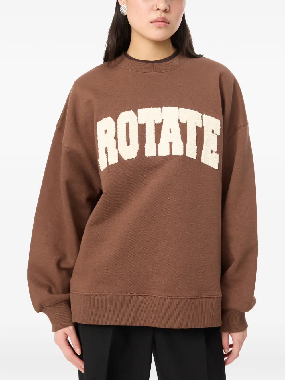 ROTATE BIRGER CHRISTENSEN Sweater met ronde hals Bruin