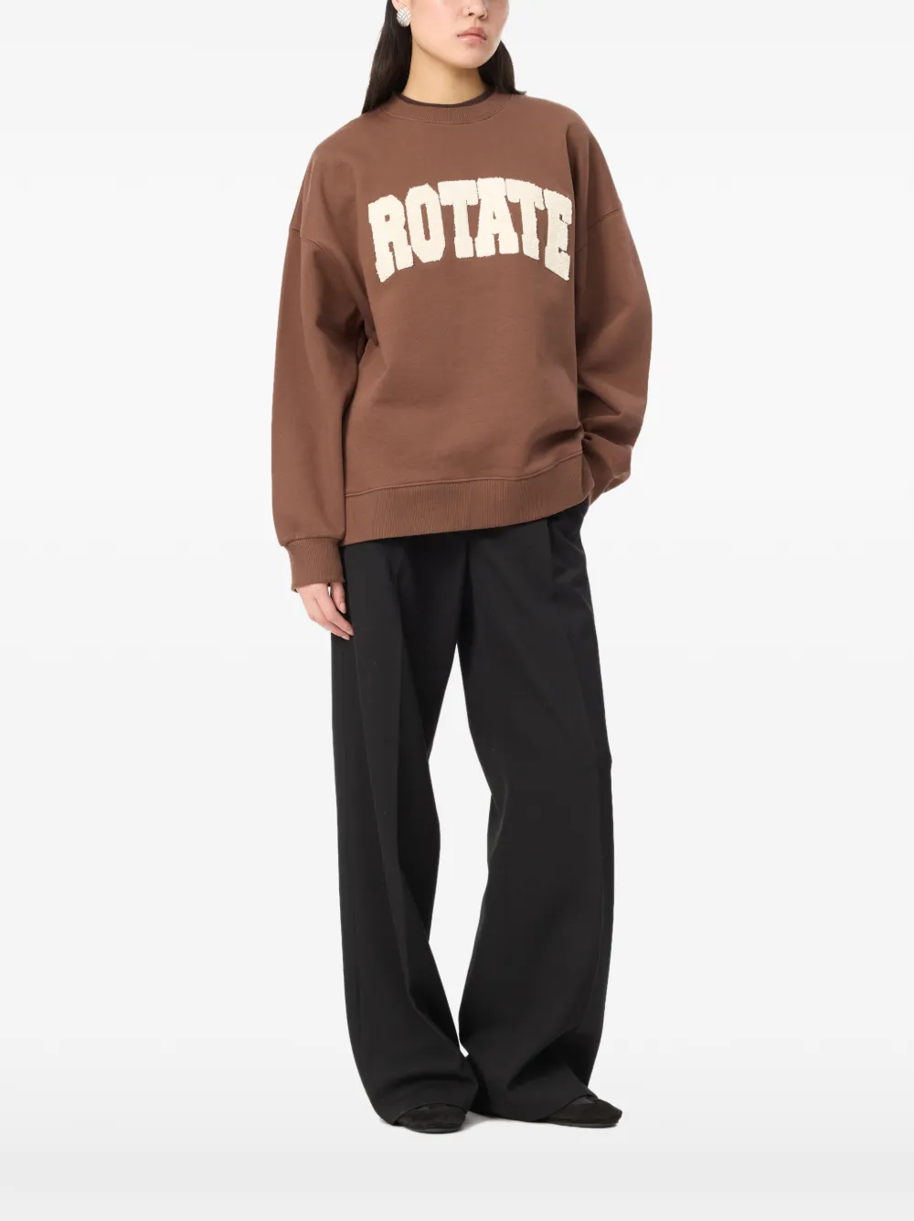 ROTATE BIRGER CHRISTENSEN Sweater met ronde hals Bruin