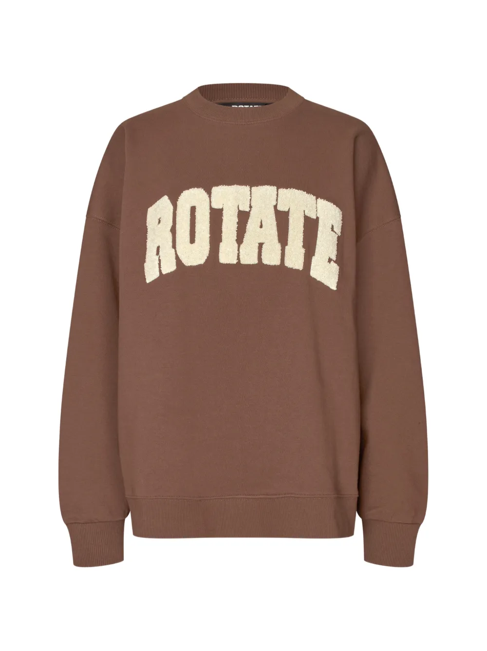 ROTATE BIRGER CHRISTENSEN Schweres Sweatshirt mit Rundhalsausschnitt - Braun