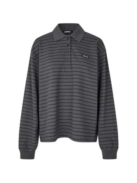ROTATE BIRGER CHRISTENSEN pique longsleeve polo