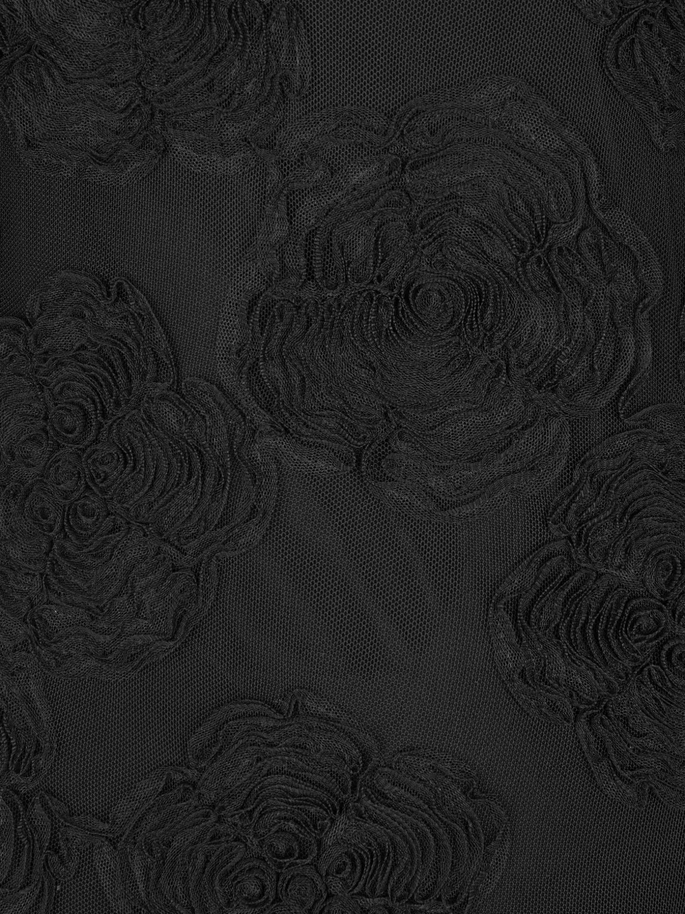 ROTATE BIRGER CHRISTENSEN Flower mesh maxi-jurk Zwart