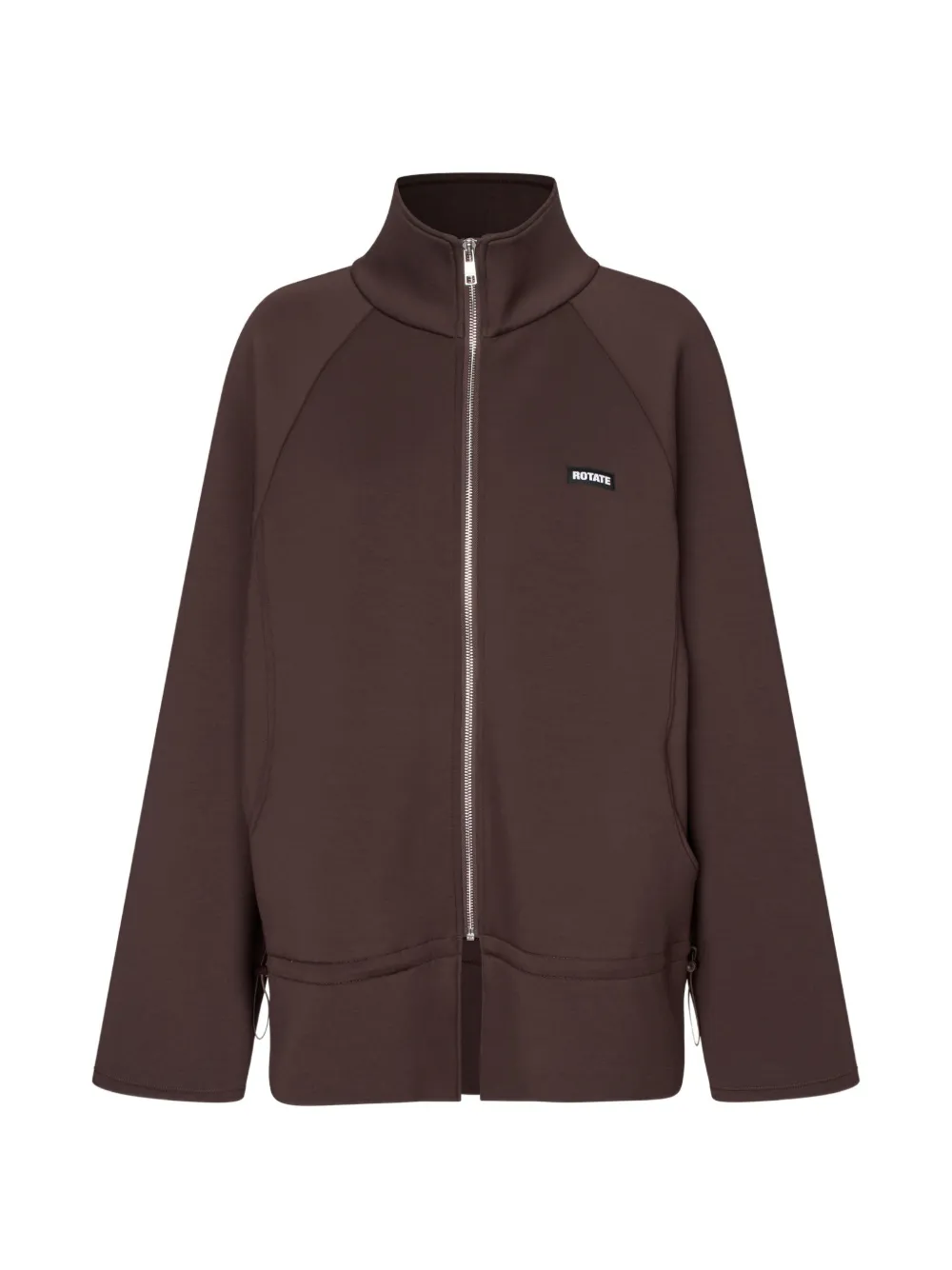 ROTATE BIRGER CHRISTENSEN logo-patch zip-up jacket