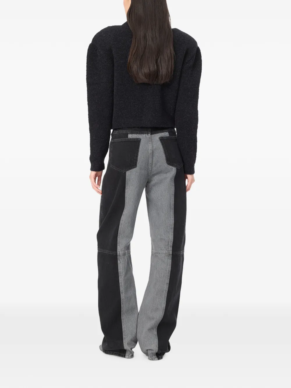 ROTATE BIRGER CHRISTENSEN Vest met knopen met logo Zwart