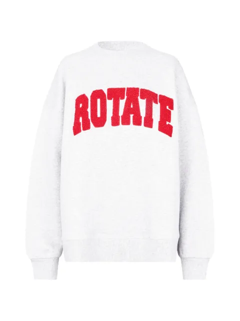 ROTATE BIRGER CHRISTENSEN Sweatshirt mit Logo-Patch