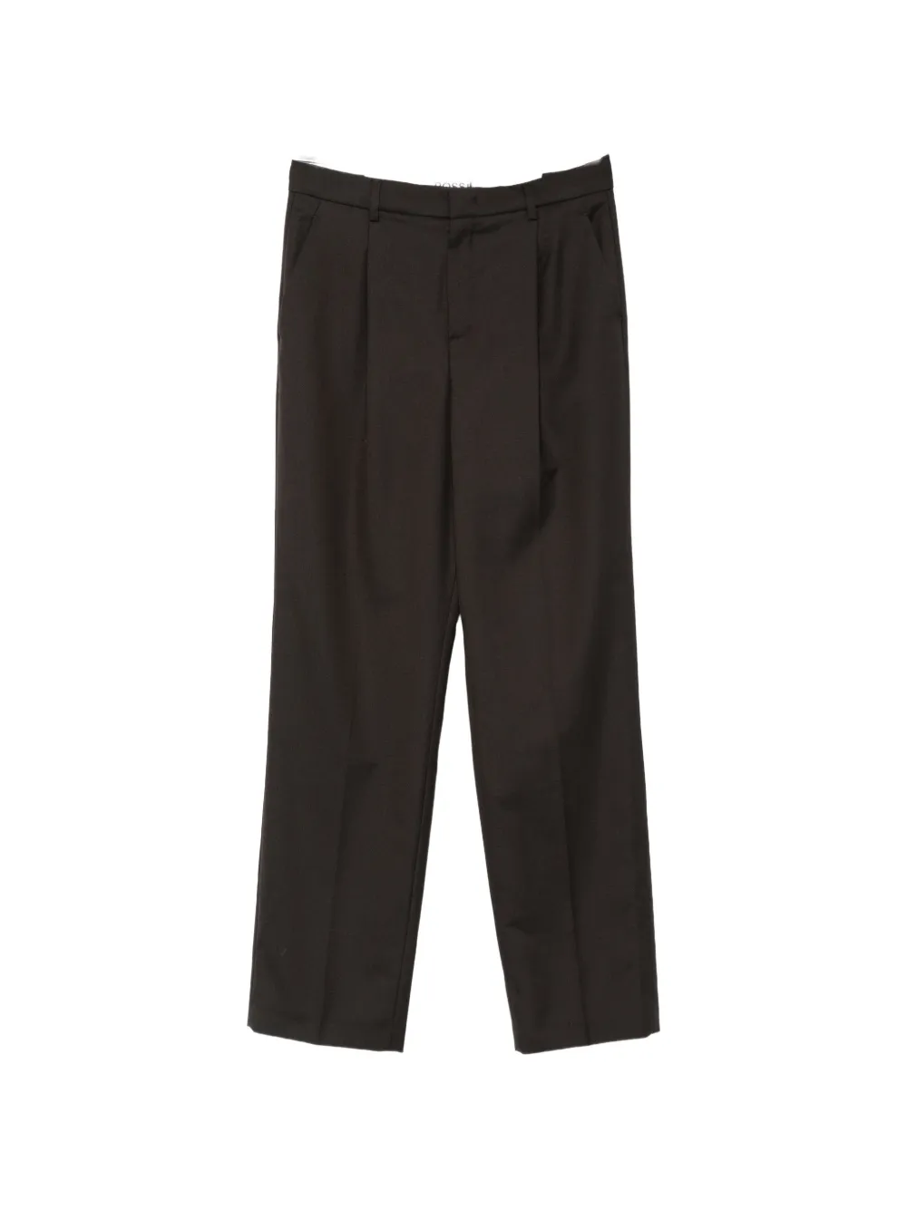 ROSSI Nomy pleated trousers - Marron