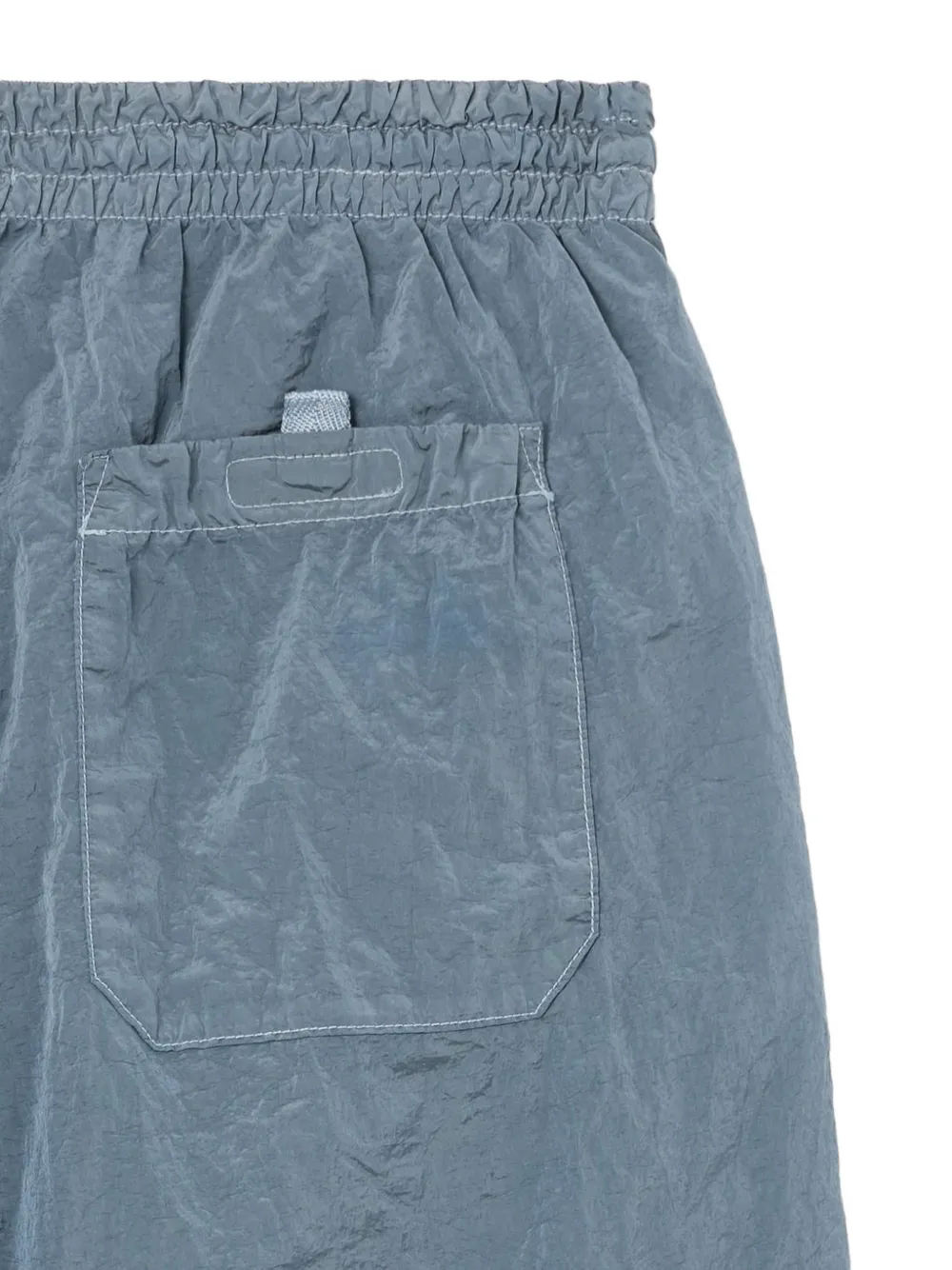 Stone Island Junior Zwembroek met patch Blauw