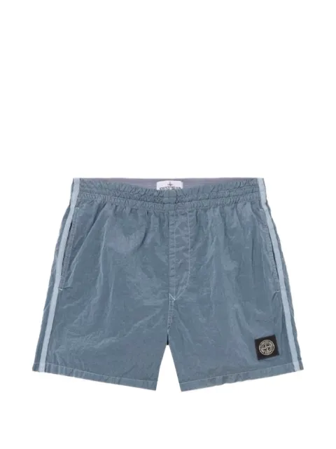 Stone Island Junior Compass-patch swim shorts