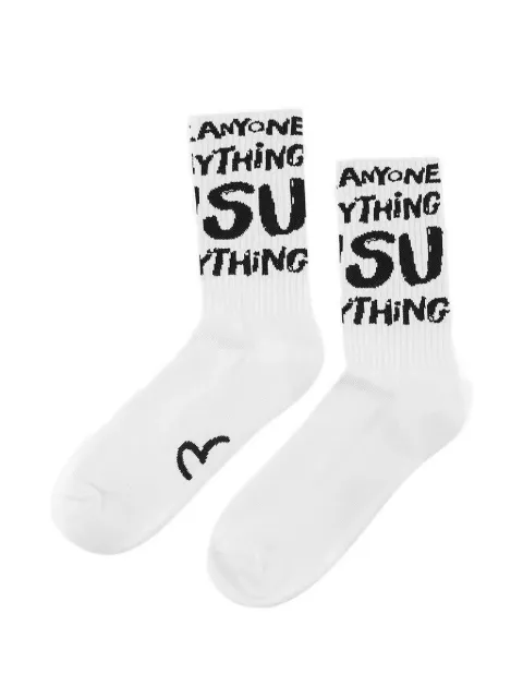 EVISU logo-print ribbed socks