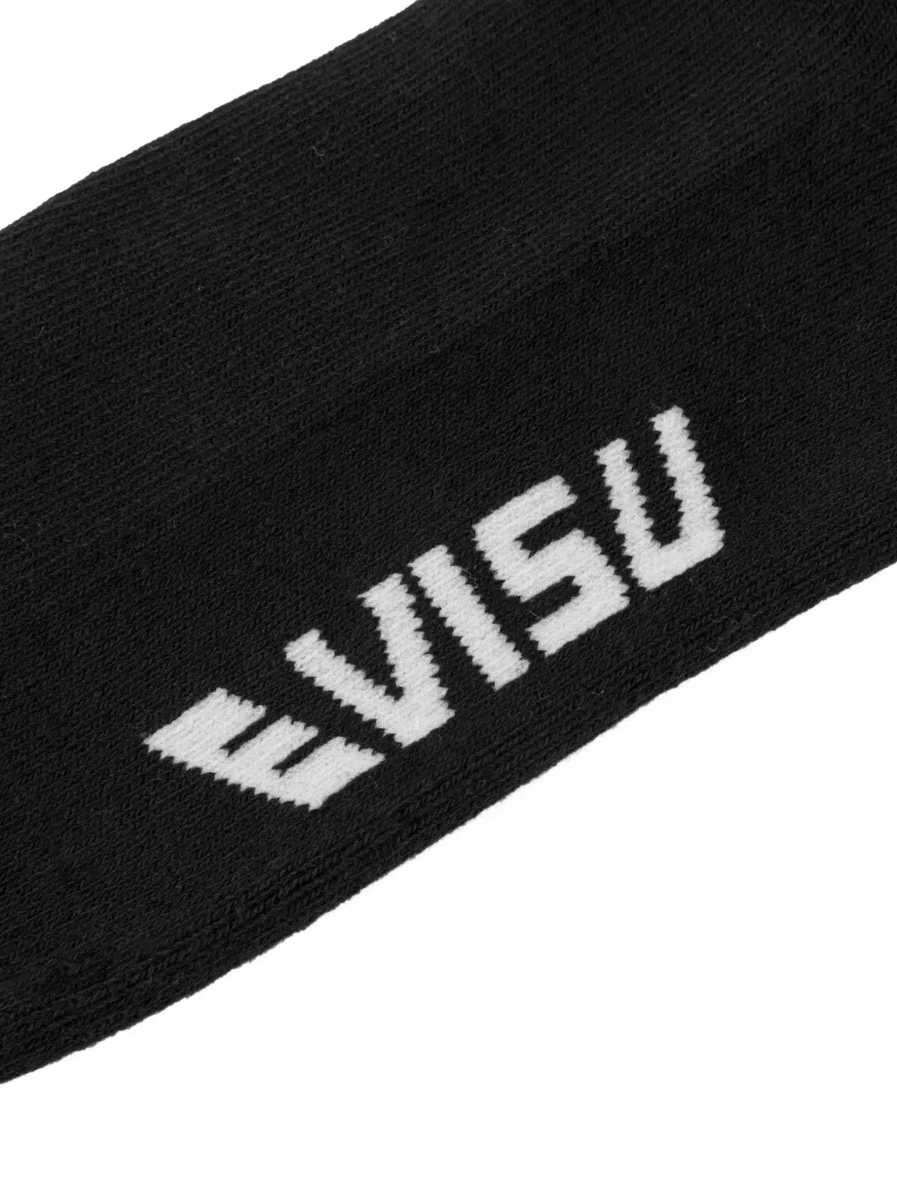 EVISU Sokken met geborduurde meeuw en logo Zwart