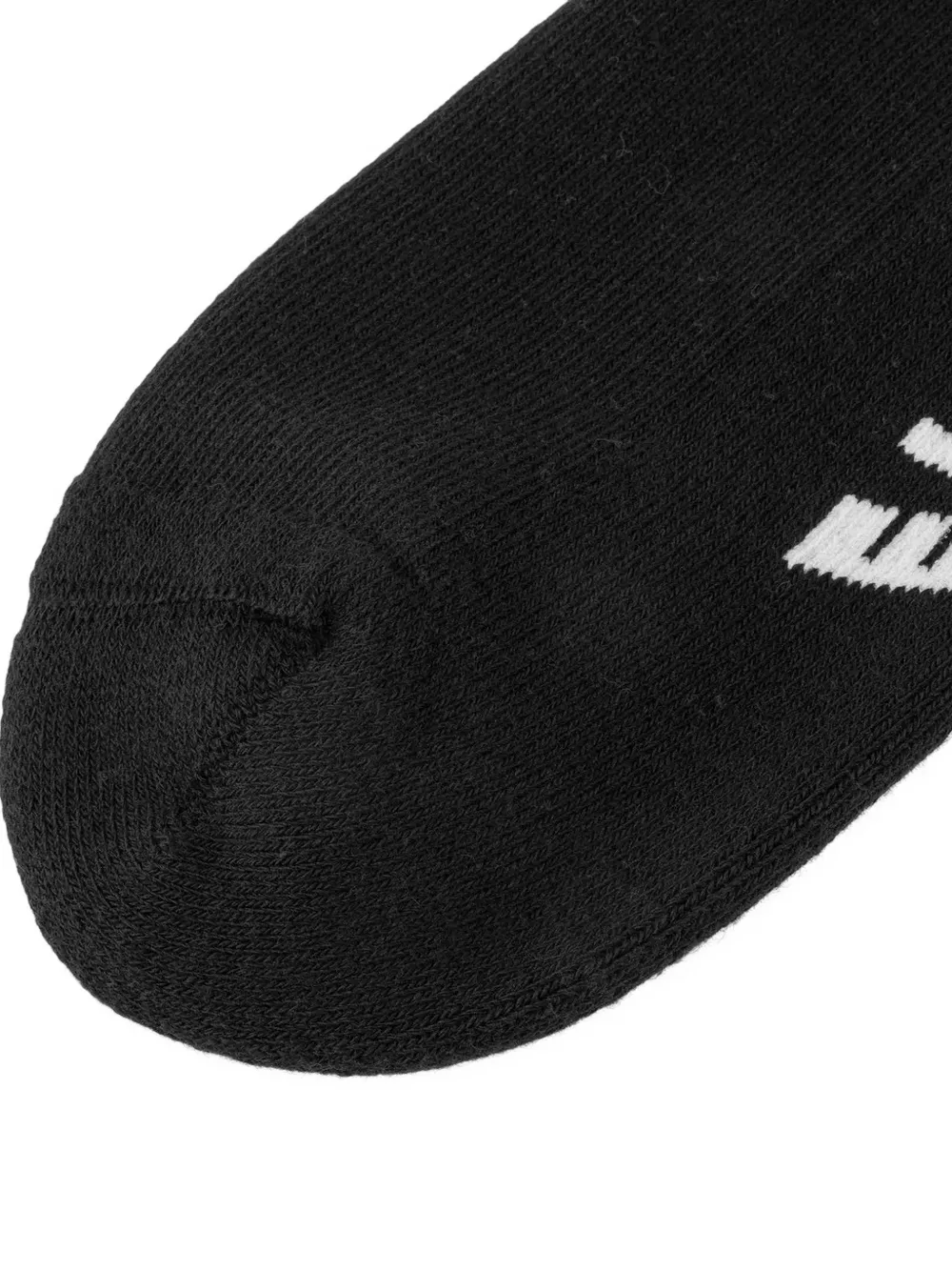 EVISU Seagull sokken met geborduurd logo Zwart