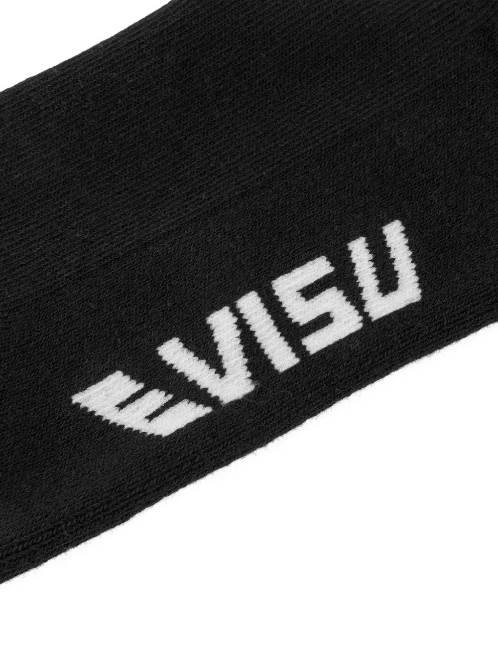 EVISU Seagull sokken met geborduurd logo Zwart