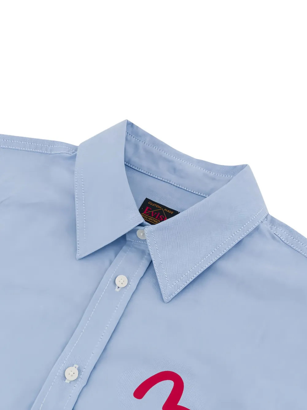 EVISU Overhemd met zeemeeuw print Blauw