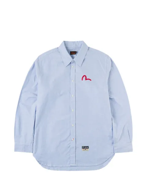 EVISU Seagull-print oxford shirt
