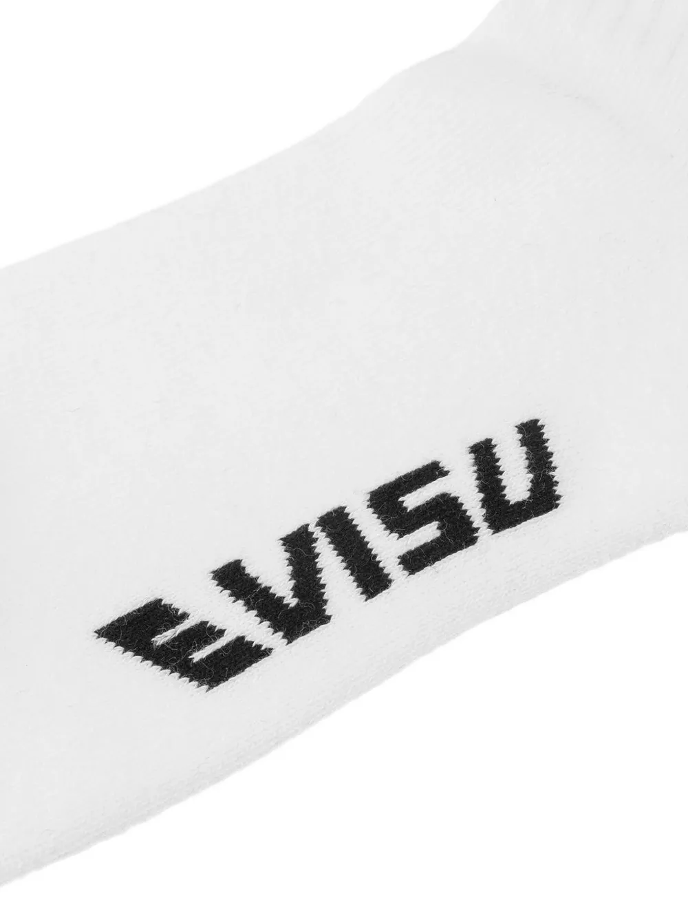 EVISU Sokken met geborduurde zeemeeuw en logoprint Wit