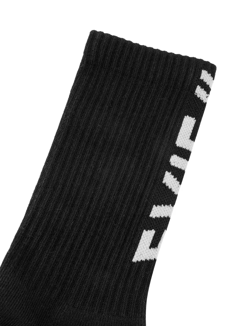 EVISU Enkelsokken met intarsia logo Zwart