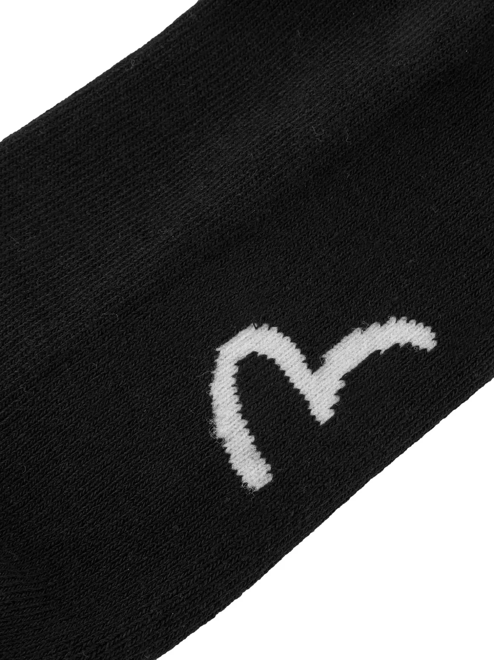 EVISU Enkelsokken met intarsia logo Zwart