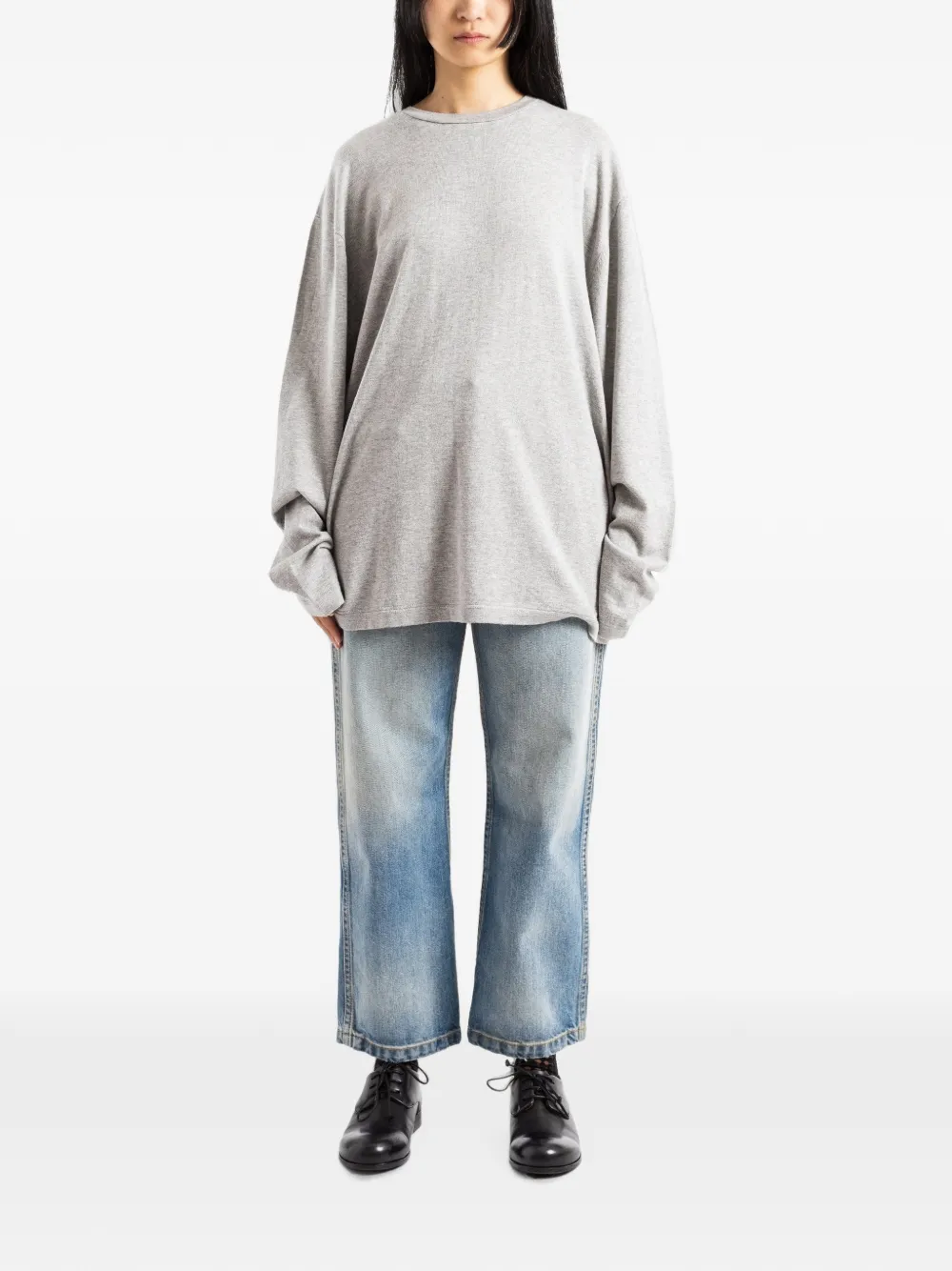 extreme cashmere N°452 Rock T-shirt met lange mouwen Grijs
