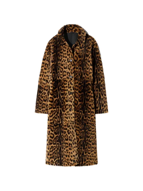 Nili Lotan leopard-print shearling coat