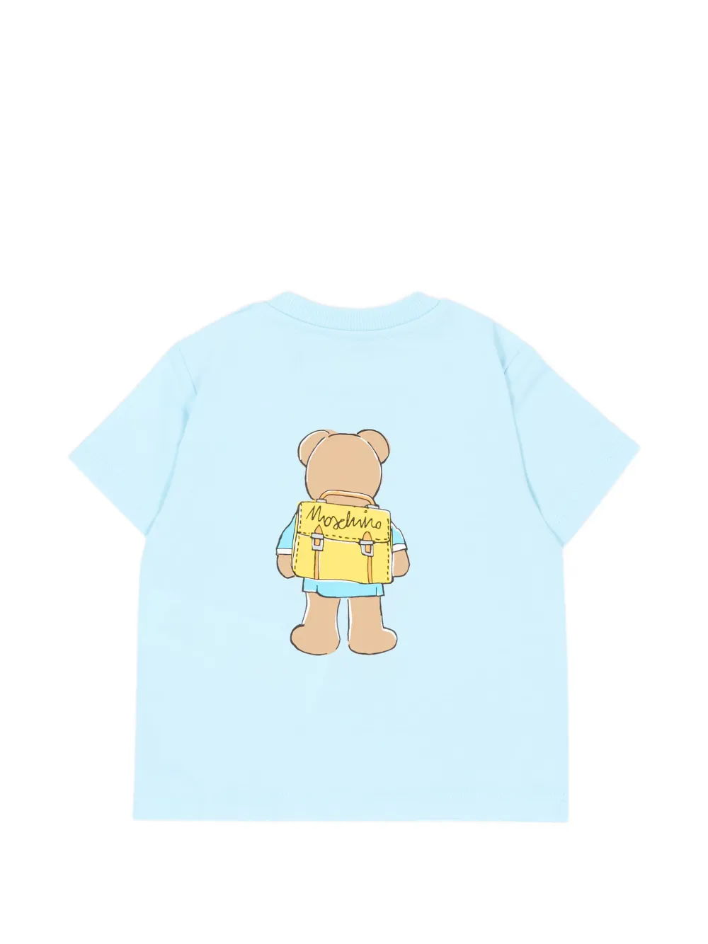 Moschino Kids T-shirt met teddybeerprint Blauw